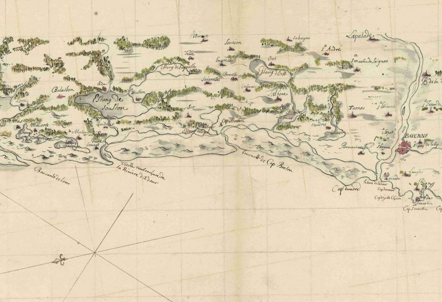 Nicolas de Clerville, Carte topographique des costes maritimes de l[']une et de l'autre Biscaye depuis St. Sébastien jusqu'à St. Paul